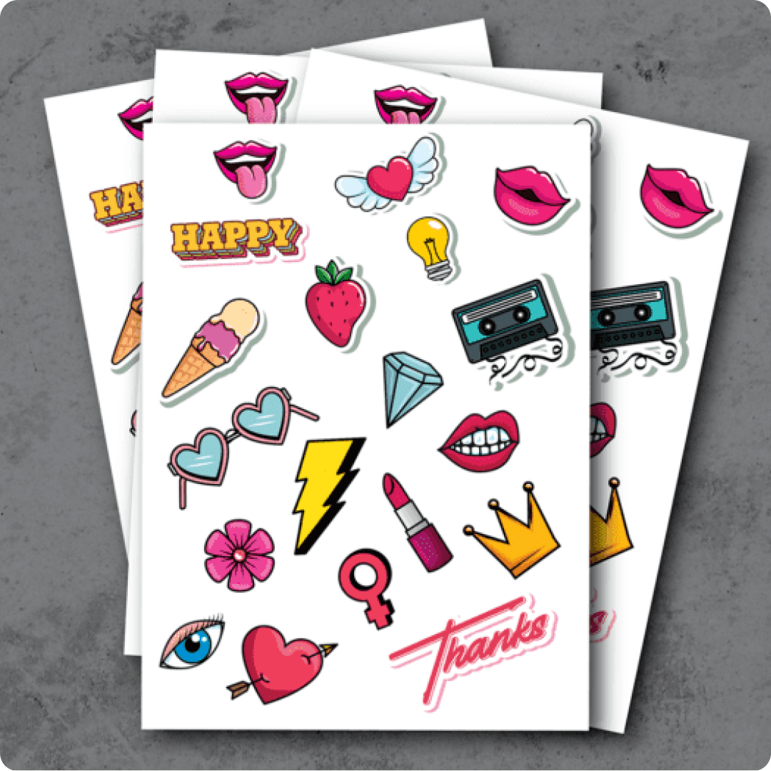 Custom Shape Stickers